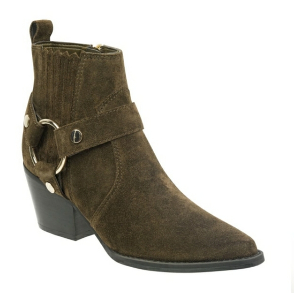 Marc Fisher Shoes - Marc Fisher Dark Olive Halie Moto Boot SZ 6 NWOB